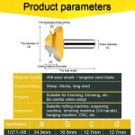Fresa Madera 45° Vástago De 1/2 Para Marcos Ensamble - Imagen 6