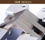 Bisagra Invisible Oculta Para Puerta 45mm Cromo Satín 10 Pcs - Imagen 4