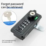 Cerradura Con Clave Cero Automático Y Llave Maestra Lockers - Imagen 2