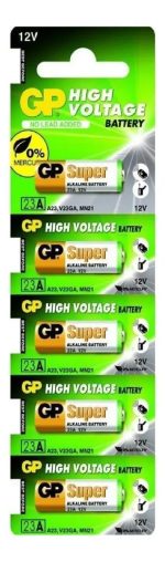 Gp Alkaline A23 Pila De 12v Con 5 Unidades