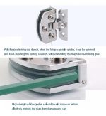 Bisagra Para Puerta De Vidrio 5 A 8mm 1 Par Estantes Ropero - Imagen 8