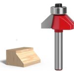 Fresa Madera Copiadora Angulo 45° Toma 1/4x3/8 Con Chaflán