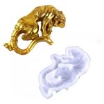 Molde Silicona Resina Uv Jabon Adorno Tigre