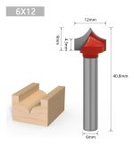 Fresa Madera Doble Perfilado Curvo Vástago 6mm 9pcs - Imagen 2
