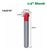 Fresa Madera Media Caña Vástago 1/4 X 5/16 1pcs - Imagen 2