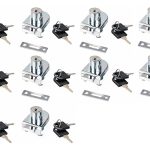 Cerradura Puerta Vidrio A Mueble De 3 A 8mm 10u