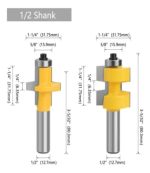 Fresa Madera Ensamble O Machimbra Do Bástago 1/2x31.75mm - Imagen 2