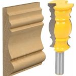 Fresa Madera Moldura Zócalo Marcos Vástago  1/2  Doble Curva