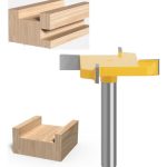 Fresa Madera Vaciado Invertida Copiadora T Toma 1/4x40mm