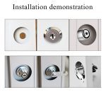 Cerradura Chapa Casillero Guantera Puerta 25mm Max 1un - Imagen 3