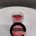 Glitter Rojo Para Resina Uñas Llaveros Aros Pigmento