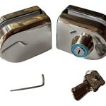 Cerradura Puerta Vidrio De 8 A 12mm Llave Pestillo V A V