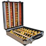 Set Fresas Madera Toma 1/4 O 6.35mm Con Maleta 100pcs