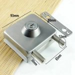 Cerradura Puerta Vidrio De 8 A 12mm Vidrio A Muro O Piso - Imagen 3