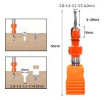 Broca Avellanado 10mm 5pcs Brcoca 2.8-3.0-3.2-3.5-4.0mm - Imagen 2