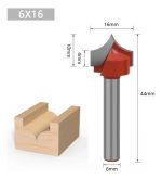 Fresa Madera Doble Perfilado Curvo Vástago 6mm 9pcs - Imagen 4