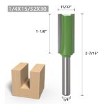 Fresa Madera Recta Vástago 1/4 7unidades Dif Medidas - Imagen 5