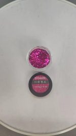 Glitter Rosa Carmín Para Resina Uñas Llaveros Aros Pigmento - Imagen 4