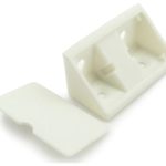 Soporte Escuadra Triangular Doble Plástica Para Mueble 50u