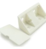 Soporte Escuadra Triangular Doble Plástica Para Mueble 50u