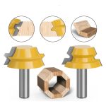 Fresa Madera Espigadora Vástago De 1/2 Tupi 2pcs P Octagono
