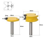 Fresa Madera Tinajas Grados Bástago 8mm Alta Duresa - Imagen 3