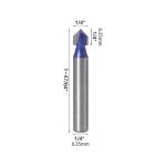 Fresa Ranura V Vástago 1/4 X 1/4 - Imagen 2