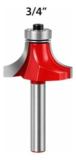 Fresa Madera Cuarto Rodón Vástago 1/4 X R19 - Imagen 3