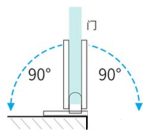 Bisagra Puerta Shower Vidrio 8 A 12m Muro.e A Vidrio 2un 90° - Imagen 4