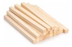Madera De Balsa Palitos 150 X 6 X 6 Mm 10un Cuadrado