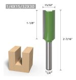 Set 7 Fresas Rectas Madera Vastago 1/4 - Imagen 7