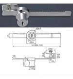 Cerradura Vidrio Puerta Corredera 4 A 6mm 1 Unidad - Imagen 3