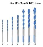 7 Brocas Para Metal Concreto Vidrio Madera Mármol P. Carburo - Imagen 4