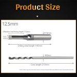 Broca Para Agujeros Cuadrados 4pcs Hss 10, 11, 12 Y 12.5mm - Imagen 4