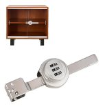 Cerradura Para Puerta Vidrio Corredera Con Clave 4 A 8mm 1un