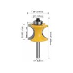 Fresa Madera Rodón Toma  1/4  X 34.9mm - Imagen 2