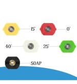 Boquilla Hidrolavadora 5un 0 15 25 40 Grados Y 65° Detergent - Imagen 3