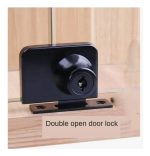 Cerradura Puerta Vidrio Mueble Doble De 3 A 8mm Pack 10 Uni - Imagen 3