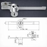 Cerradura Vidrio Puerta Corredera 4 A 6mm 10 Unidad - Imagen 2