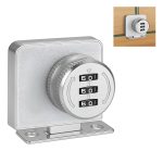 Cerradura Puerta Vidrio Mueble Doble De 3 A 8mm Con Clave