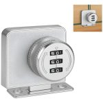 Cerradura Puerta Vidrio Mueble Doble De 3 A 8mm Con Clave