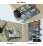 Patín Mueble Oculto Escritorio Retail 4un 7.5cm De Alto - Imagen 2