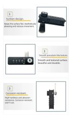 Cerradura Mueble Lockers Casilleros Con Clave Y Llave Maest. - Imagen 4