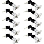 Cerradura O Chapa Cajón Tipo Boton Para Muebles 10un