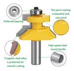 Fresa Madera Tinglado Vástago  1/2  Macho Hembra - Imagen 4