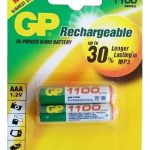 Gp Batteries Pilas Recargables Aaa Nimh 1100 Mah 2 Uds.