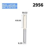 Fresa Madera Recta 1/4x3/8 Carburo De Tungsteno - Imagen 2