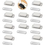 Reten Magnético Cierre Pestillo Puerta Mueble 10un Blanco