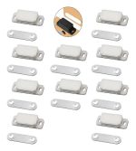 Reten Magnético Cierre Pestillo Puerta Mueble 10un Blanco