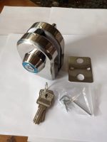 Cerradura Puerta Vidrio De 8 A 12mm Llave Pestillo Muro Cdo1 - Imagen 4